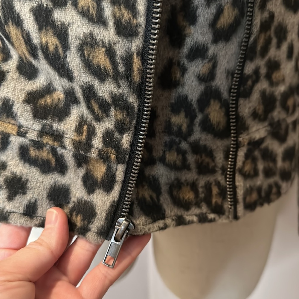Cupcakes & Cashmere Leopard Moto Jacket - Picture 3 of 10